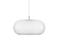 Billede af Le Klint Model 195 DONUT Pendel Large Ø: 53 cm - Hvid / Messing