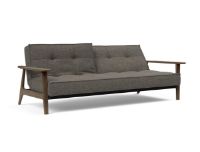 Billede af Innovation Living Splitback Frej Sofa Bed B: 232 cm - Smoked Oak/216 Flashtex Dark Grey