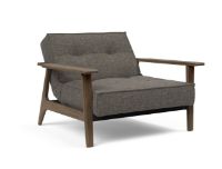 Billede af Innovation Living Splitback Frej Chair B: 112 cm - Smoked Oak/216 Flashtex Dark Grey