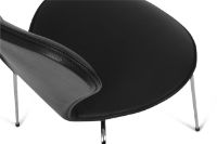 Billede af Bent Hansen Helbetræk Til Serie 7 Model 3107 Stol - Sort Læder 
