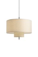 Billede af New Works Margin Pendant Lamp Ø: 90 cm - Beige/Black