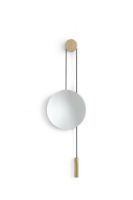 Billede af New Works Rise & Shine Wall Mirror - Oak/Brass