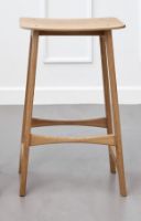 Billede af Duus & Møller Sky Barstol H: 67 cm - Naturolieret Massiv Eg/Egefiner