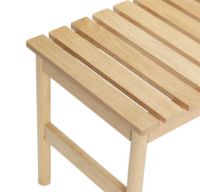 Billede af Hübsch Row Bænk 70x45 FSC Egetræ - Natur