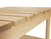 Billede af Hübsch Row Bænk 70x45 FSC Egetræ - Natur