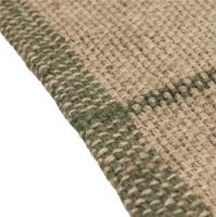 Billede af Hübsch Capri Rug 200x140 - Dark Green Nature  OUTLET