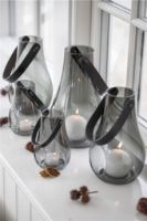 Billede af Holmegaard Design With Light Lanterne H: 25 cm - Smoke