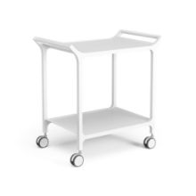 Billede af Swedese Teatime Trolley B: 75 cm - Hvidlakeret Ask