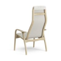 Billede af Swedese Lamino Lænestol SH: 41 cm - Lakeret Eg/Fåreskind Hvid