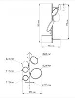 Billede af DCW Editions Tell Me Stories Væglampe H: 86,5 cm - Gold