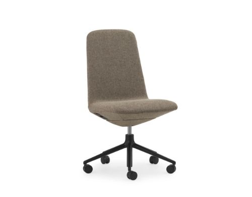 Normann Copenhagen Off Chair Lav m. Hjul H: 100,8 cm - Black/Hallingdal 270