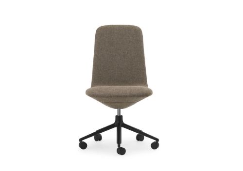 Normann Copenhagen Off Chair Lav m. Hjul H: 100,8 cm - Black/Hallingdal 270