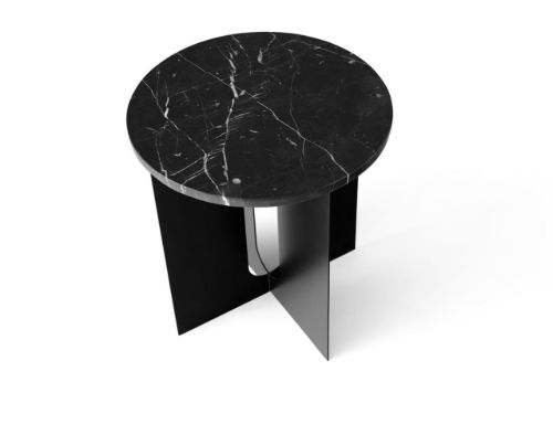 Audo Copenhagen Androgyne Table Top Ø: 42 cm - Nero Marquina Marble