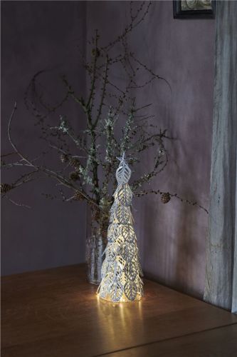 Sirius Kirstine Juletræ H: 43 cm - Sølv