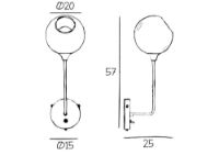 Billede af Design By Us Ballroom The Wall Long H: 57 cm - Rose/Gold