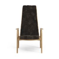 Billede af Swedese Lamini Børnestol SH: 32 cm - Olieret Eg/Fåreskind Espresso
