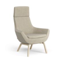 Billede af Swedese Happy Lænestol H: 101 cm - Lakeret Ask/Hallingdal 65 0220