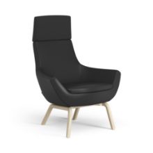 Billede af Swedese Happy Lænestol H: 101 cm - Lakeret Ask/Soft 99999