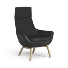 Billede af Swedese Happy Lænestol H: 101 cm - Egbejdset Ask/Soft 99999