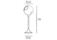 Billede af Design By Us Ballroom Table Lamp H: 58 cm - Rose/Gold