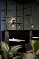 Billede af Design By Us New Wave Stripe Pendant Ø: 21 cm - Smoke/Black