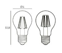 Billede af Design By Us Arbitrary Bulb Ø60 E27 5W LED Dimmable H: 10,8 cm - Varm Hvid
