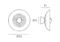 Billede af Design By Us Wanted Wall Lamp with Backplate Ø: 32 cm - Gold