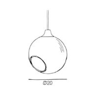 Billede af Design By Us Ballroom Pendant Ø: 20 cm - Rose/Gold