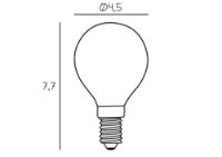 Billede af Design By Us Arbitrary Bulb Ø45 Crown E14 2,5W LED Dimmable H: 7,7 cm - Milky
