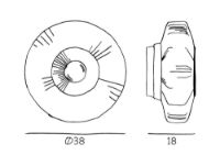Billede af Design By Us New Wave Optic Wall XL Ø: 38 cm - Smoke/Black 