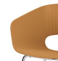 Billede af Montana Marée 401 Dining Spisebordsstol SH: 45,9 cm - 142 Amber / Chrome