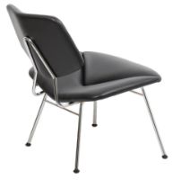 Billede af Vermund Larsen VL135 Cosy Loungestol SH: 40 cm - Sierra Sort/Krom