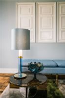 Billede af Design By Us Carnival Table Lamp H: 72 cm - Light Blue/Amber/White/Clear