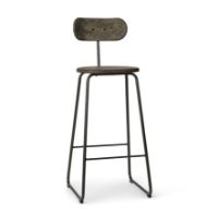 Billede af Mater Earth Stool Backrest SH: 74 cm - Coffee Waste Dark