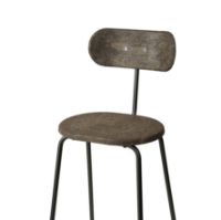 Billede af Mater Earth Stool Backrest SH: 74 cm - Coffee Waste Dark