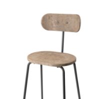 Billede af Mater Earth Stool Backrest SH: 74 cm - Coffee Waste Light 