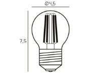 Billede af Design By Us Arbitrary Bulb Ø45 E27 3,5W LED Dimmable Ø: 4,5 cm - Varm Hvid