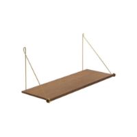 Billede af We Do Wood Loop Shelf L: 72 cm - Smoked Oak/Brass