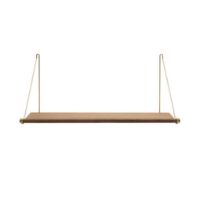 Billede af We Do Wood Loop Shelf L: 72 cm - Smoked Oak/Brass
