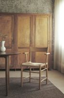 Billede af Brdr. Krüger F Chair Armrest SH: 45 cm - Oiled Oak / Natural Paper Cord 