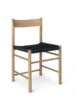 Billede af Brdr. Krüger F Chair SH: 45 cm - Oiled Oak / Webbing