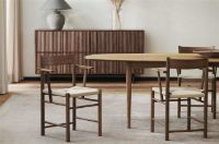 Billede af Brdr. Krüger F Chair Armrest SH: 45 cm - Fumed Oak / Webbing