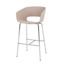 Billede af Montana Marée 403 Barstol H: 107 cm - 137 Mushroom/Chrome
