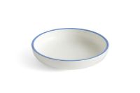 Billede af HAY Sobremesa Serving Bowl L Ø: 25 cm - White w. Blue Rim