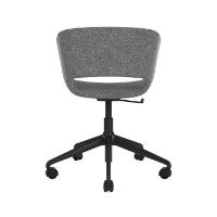 Billede af Montana Marée 406 Swivel Kontorstol på hjul SH: 40-52 cm - Hallingdal 166/Sort Genbrugsplast