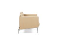 Billede af DUX Ritzy Lænestol SH: 42 cm - Chrome/Naturale Perle