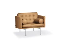 Billede af DUX Ritzy Lænestol SH: 42 cm - Chrome/Naturale Camel