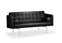 Billede af DUX Ritzy 2 Pers. Sofa L: 180 cm - Chrome/Naturale Schwartz