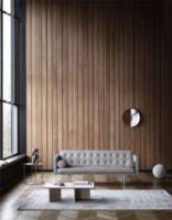 Billede af DUX Ritzy 3 Pers. Sofa L: 210 cm - Chrome/Naturale Schwartz