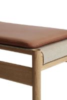 Billede af Brdr. Krüger HB Stool H: 40 cm - Olieret Eg/Cognac Læder 